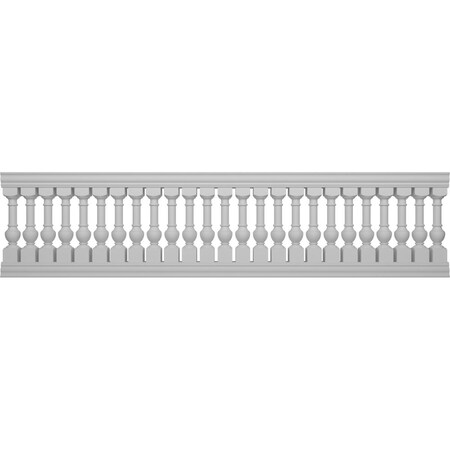 Ekena Millwork Fiberthane York Balustrade Railing Kit, Style D (6 3/8" On-Center Spacing to Pass 4" Sphere Code) BALK40X156YOD